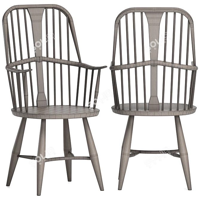 Timeless Chairmakers Chair by L Ercolani 3D model image 5