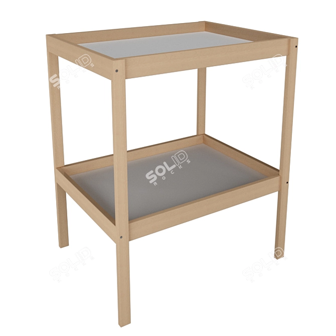 Sniglar Changing Table: Stylish & Functional 3D model image 1