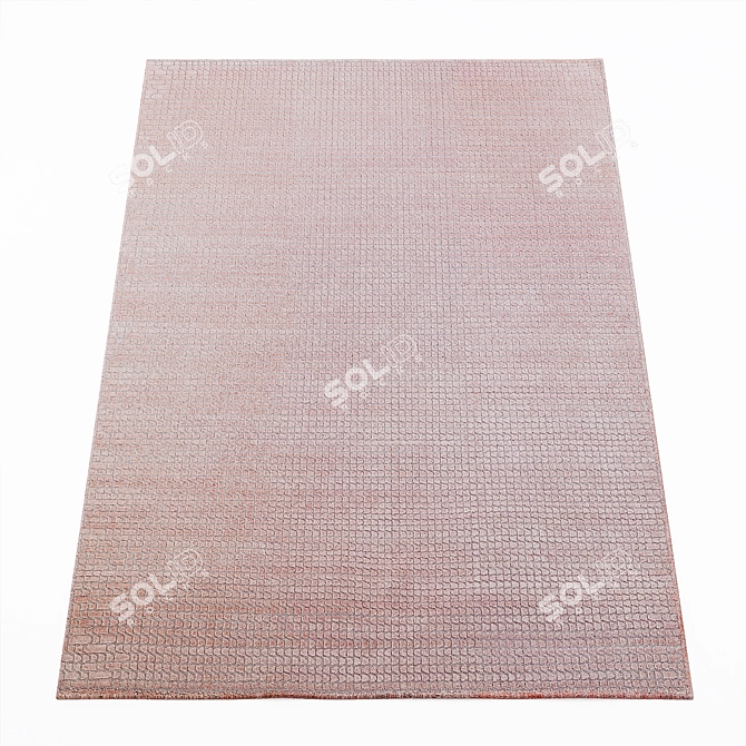 Blush Pale & Swarm Aqua Carpet Set 3D model image 2