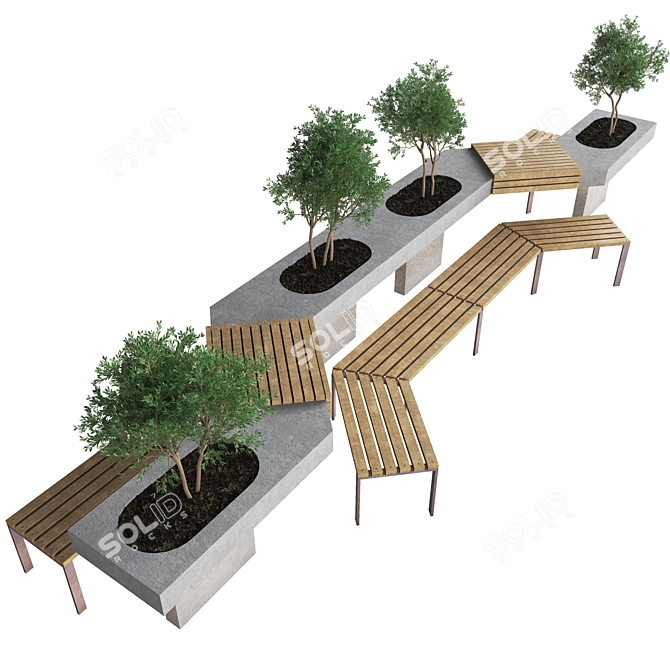 Urban Chic Furniture 3D model image 2