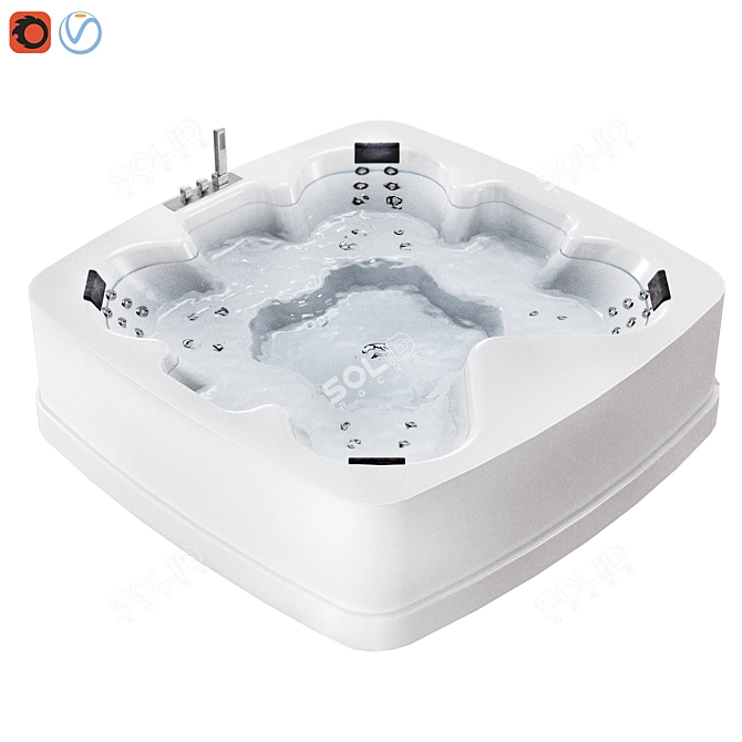 Luxury 2016 Jacuzzi: Ultimate Relaxation 3D model image 1