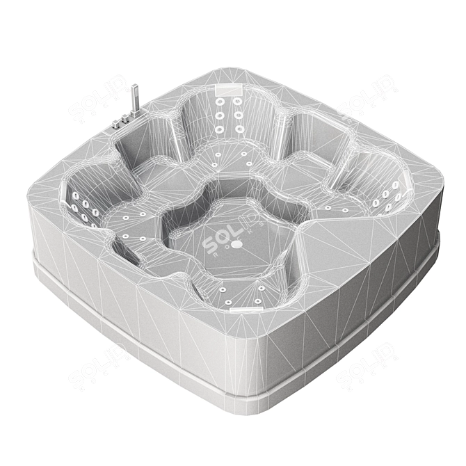 Luxury 2016 Jacuzzi: Ultimate Relaxation 3D model image 3
