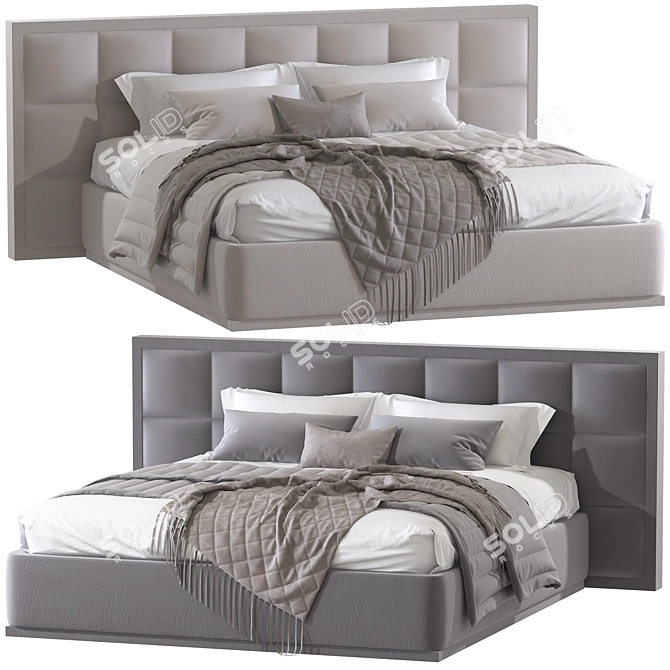 Emmett Luxury Beds: Perfect Comfort and Style 3D model image 1