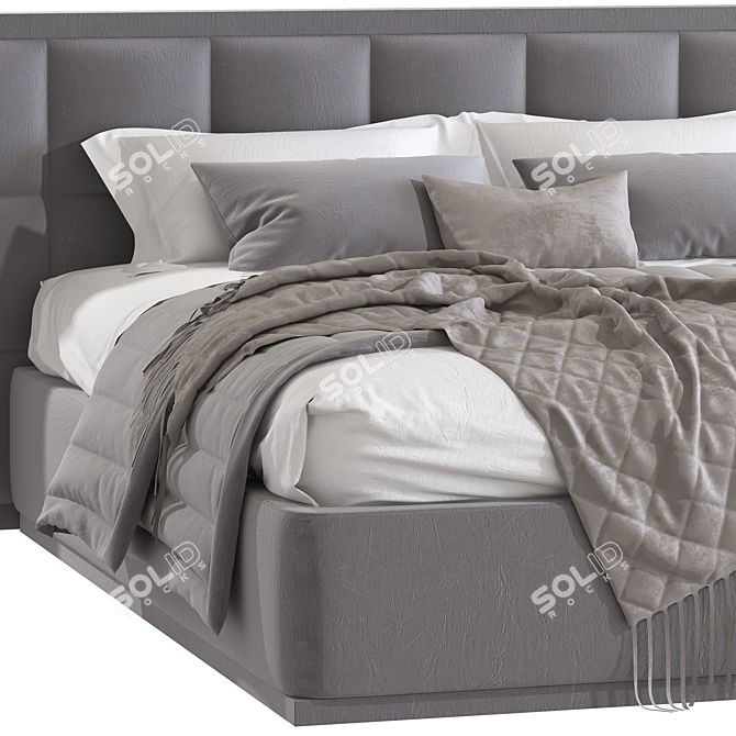 Emmett Luxury Beds: Perfect Comfort and Style 3D model image 2