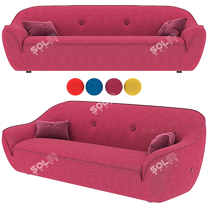 Egoitaliano Bepop Fabric Sofa 3D model image 1