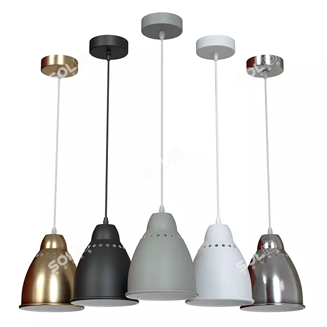 Industrial Loft Pendant Lamp A2054SP-1AB: Style, Quality, and Affordability 3D model image 1