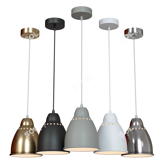 Industrial Loft Pendant Lamp A2054SP-1AB: Style, Quality, and Affordability 3D model image 2