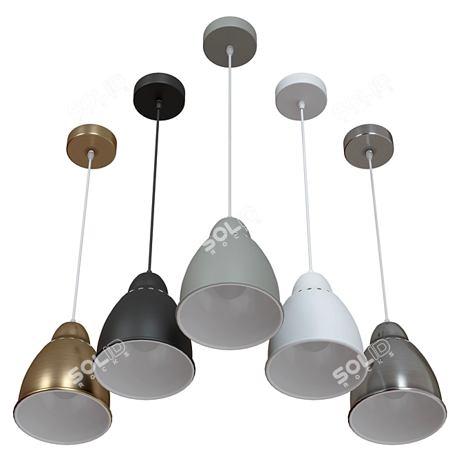 Industrial Loft Pendant Lamp A2054SP-1AB: Style, Quality, and Affordability 3D model image 6