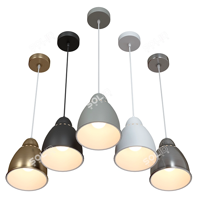 Industrial Loft Pendant Lamp A2054SP-1AB: Style, Quality, and Affordability 3D model image 7