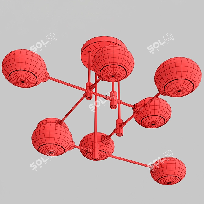 Rivoli Ceiling Chandelier 3D model image 4