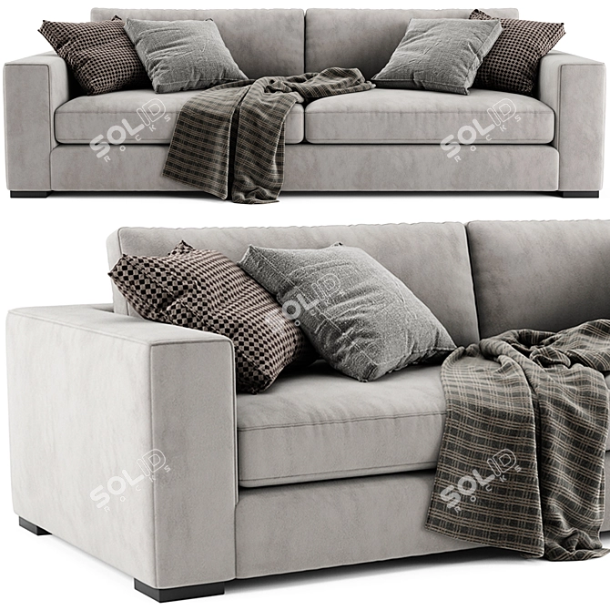 Modern Sitka Sofa: Stylish, Comfortable 3D model image 3