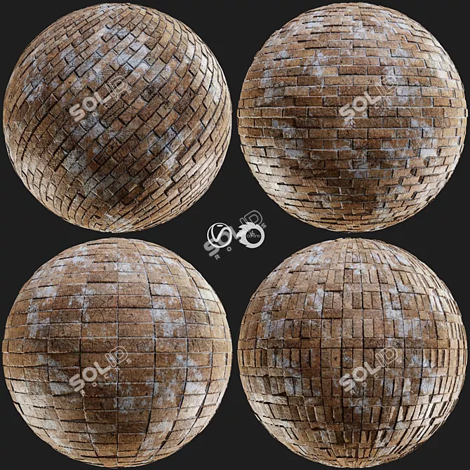 Brick PBR Materials Pack 3D model image 1