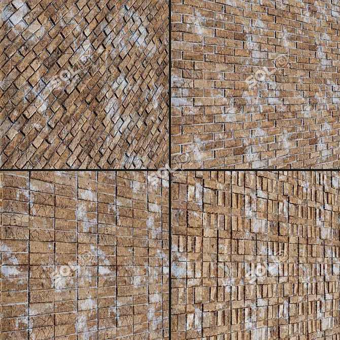 Brick PBR Materials Pack 3D model image 2