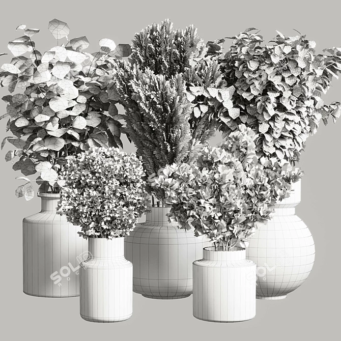 Indoor Plant Bouquet Collection 3D model image 7