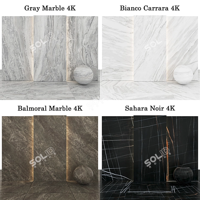 Luxury Marble Collection 3D model image 2