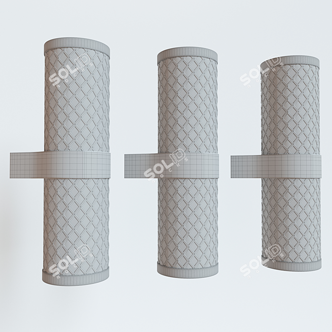 Focus Design Gold Wall Sconce 3D model image 2