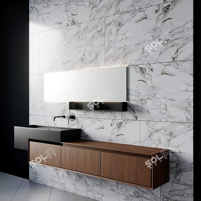 Luxury Bath Set - 23-Piece Collection 3D model image 3