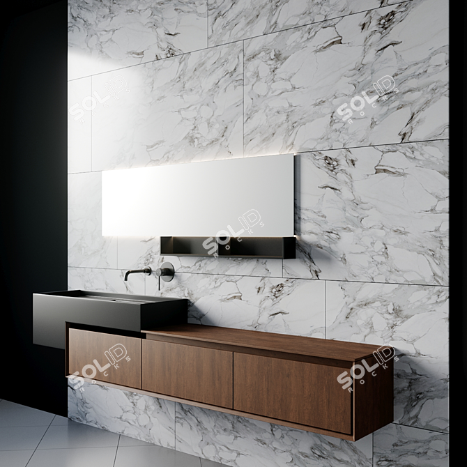 Luxury Bath Set - 23-Piece Collection 3D model image 6