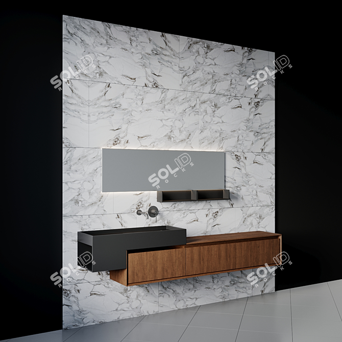 Luxury Bath Set - 23-Piece Collection 3D model image 9