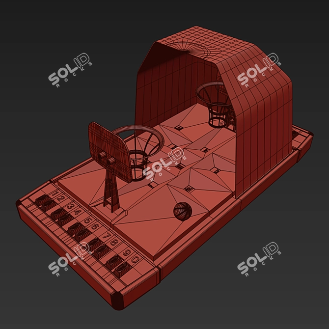 Portable Mini Basketball Table 3D model image 4