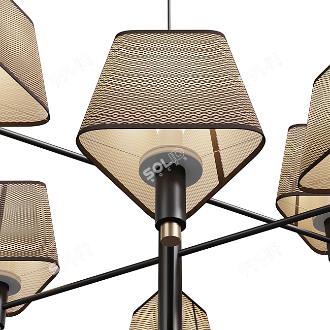 Elegant Ingeniosi Pendant Chandelier 3D model image 2