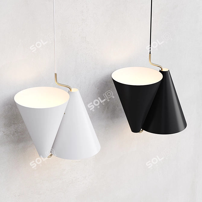 LYFA Mosaik Pendant Light: Stylish Up/Down Lighting 3D model image 5