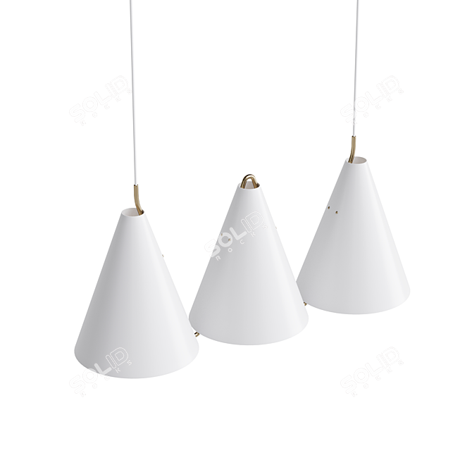 Modern Mosaic Pendant Lights 3D model image 2