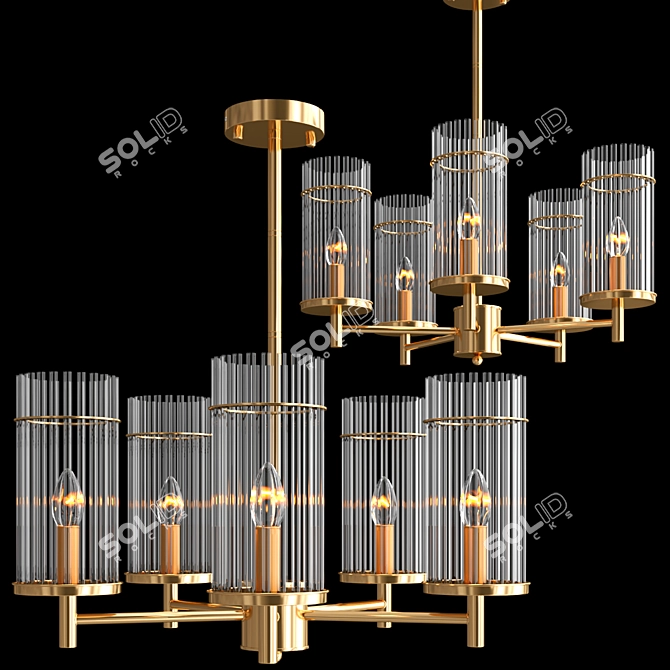 Elegant Odeon Formia Pendant 3D model image 2