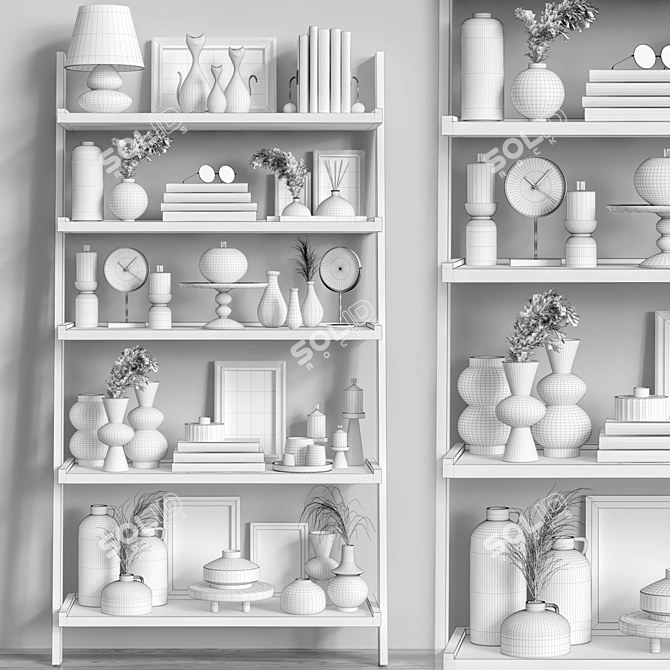 Elegant Decor Shelf: 2015 Edition 3D model image 5