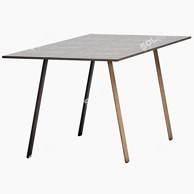 Plania Table: Contemporary Elegance With Functional Design 3D model image 7