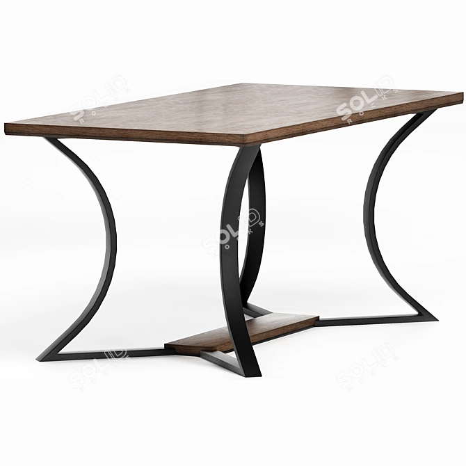 Elegant Must R Dining Table 3D model image 2