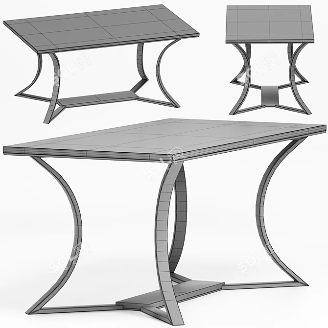 Elegant Must R Dining Table 3D model image 3