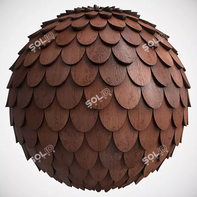 Sbsar Roof Tile Materials 4K 3D model image 1