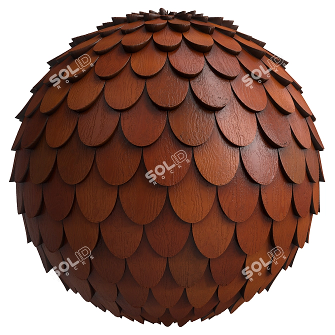 Sbsar Roof Tile Materials 4K 3D model image 2