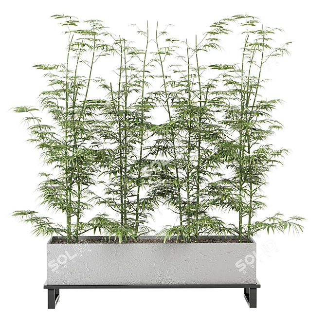 Ferm Living Bau Pot Large - Set 101: Indoor Greenery 3D model image 5