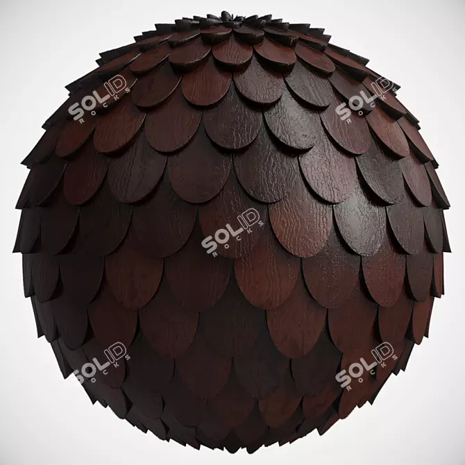 Versatile PBR Roof Tile Material 3D model image 2