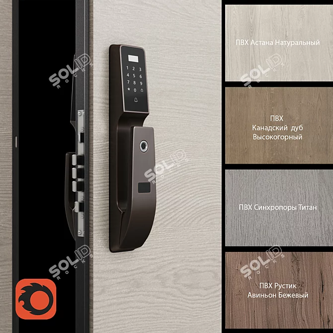 Torex Cyber: Smart & Stylish Door 3D model image 2