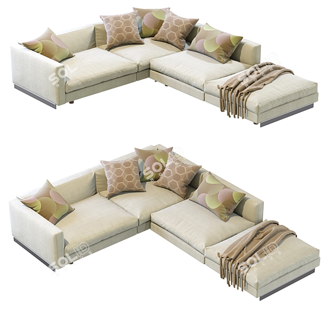 Modern Arflex Rendezvous Sectional 3D model image 4