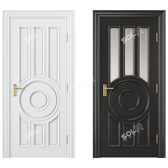 Modern Interior Door 364 3D model image 1