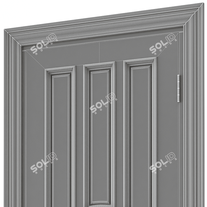 Modern Interior Door 364 3D model image 5