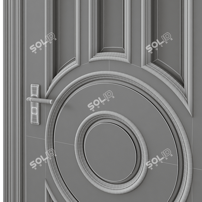 Modern Interior Door 364 3D model image 6