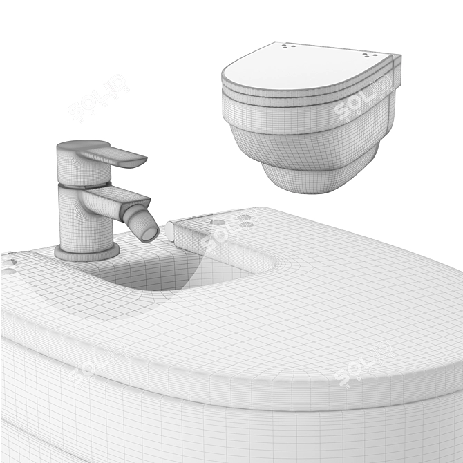 Elevated Elegance: Rispect Bidet 3D model image 4