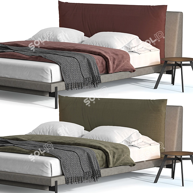 Luxurious Ditre Italia Kim Bed 3D model image 2