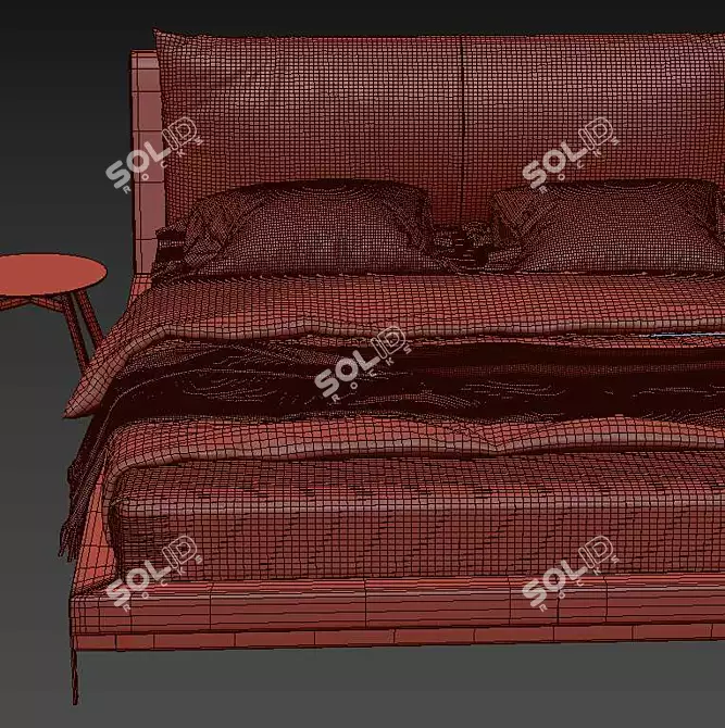 Luxurious Ditre Italia Kim Bed 3D model image 5