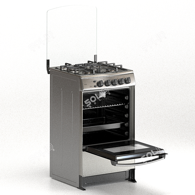 Indurama Bilbao Gas Stove: Efficient and Stylish 3D model image 5