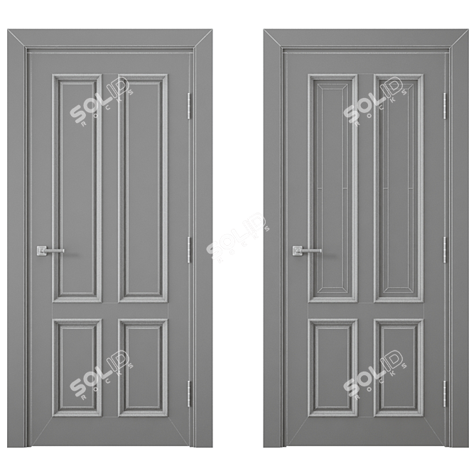 ModernMax Interior Door 3D model image 4