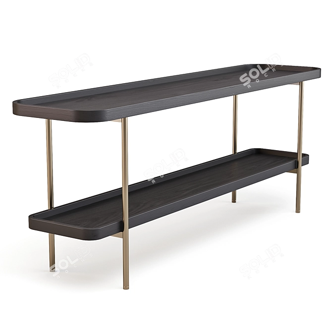 Elegant Porada Koster Console Table 3D model image 1