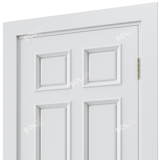 Modern Interior Door 374 3D model image 2