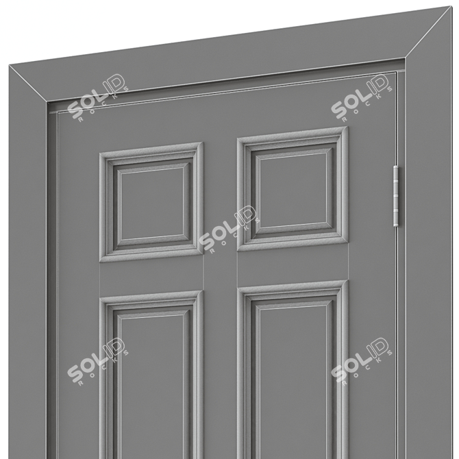 Modern Interior Door 374 3D model image 5