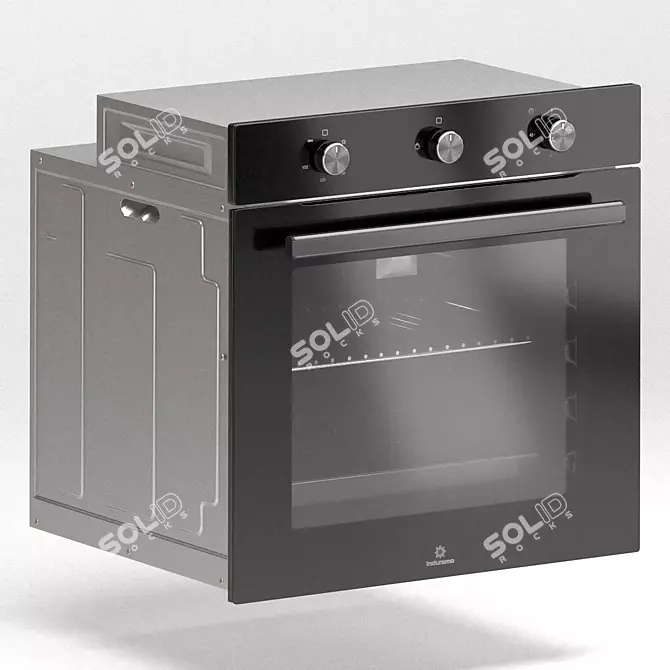 Indurama HEI 75ENDF: The Perfect Oven 3D model image 1